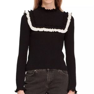 Dumas ruffled sweater from SANDRO